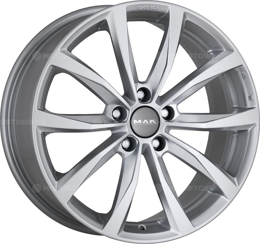Mak Wolf 7.5x17 5x112 ET 54 Dia 66.6 Gun Metallic Mirror Face