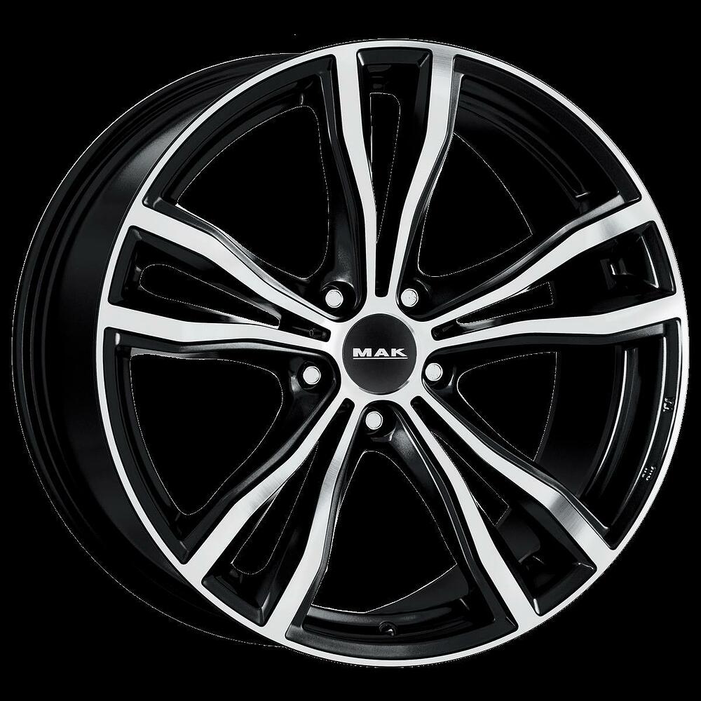 Mak X-Mode 11.5x21 5x120 ET 38 Dia 74.1 Black Mirror