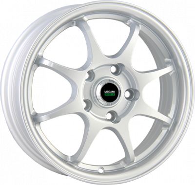 Megami MGM-4 6x15 4x114.3 ET 40 Dia 66.1 silver