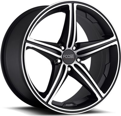 MHT Foose Speed 8.5x19 5x114 ET 35 Dia 72.62 Black/Machined