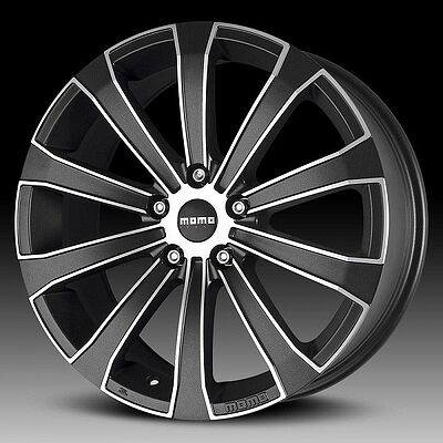 Momo Europe 7x17 4x100 ET 42 Dia 72.3 Matt Carbon Polished