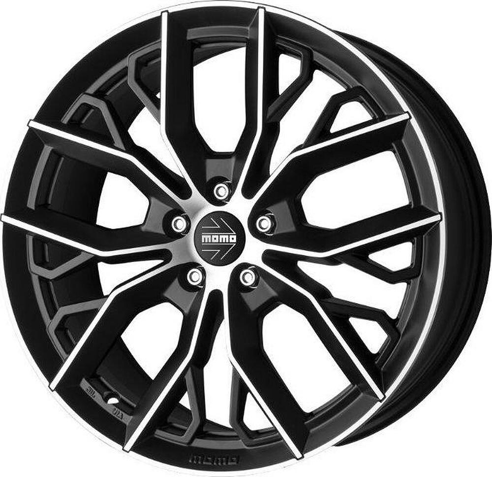 Momo Massimo 7.5x17 5x108 ET 50 Dia 67.1 Matt Black-Polished