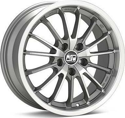 MSW 21 8x17 5x112 ET 35 Dia 75 Matt Grey Full Pol