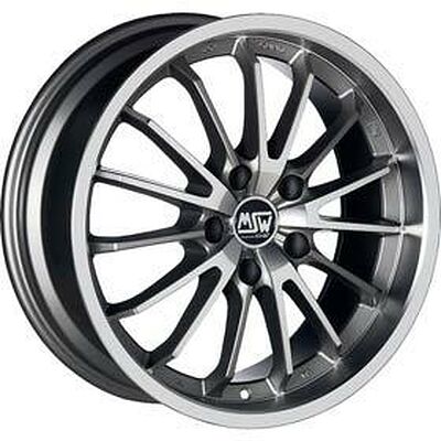 MSW 21 8x17 5x112 ET 35 Dia 75 Matt Grey Full Pol