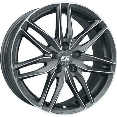 MSW 24 7x16 4x100 ET 37 Dia 63.1 Matt Gun Met Fullpol