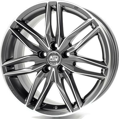 MSW 24 7x16 4x100 ET 37 Dia 63.3 MATT GUN METAL FULL POLISHED