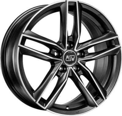 MSW 26 7x16 5x112 ET 48 Dia 57.1 MATT DARK TITANIUM FULL POLISHED