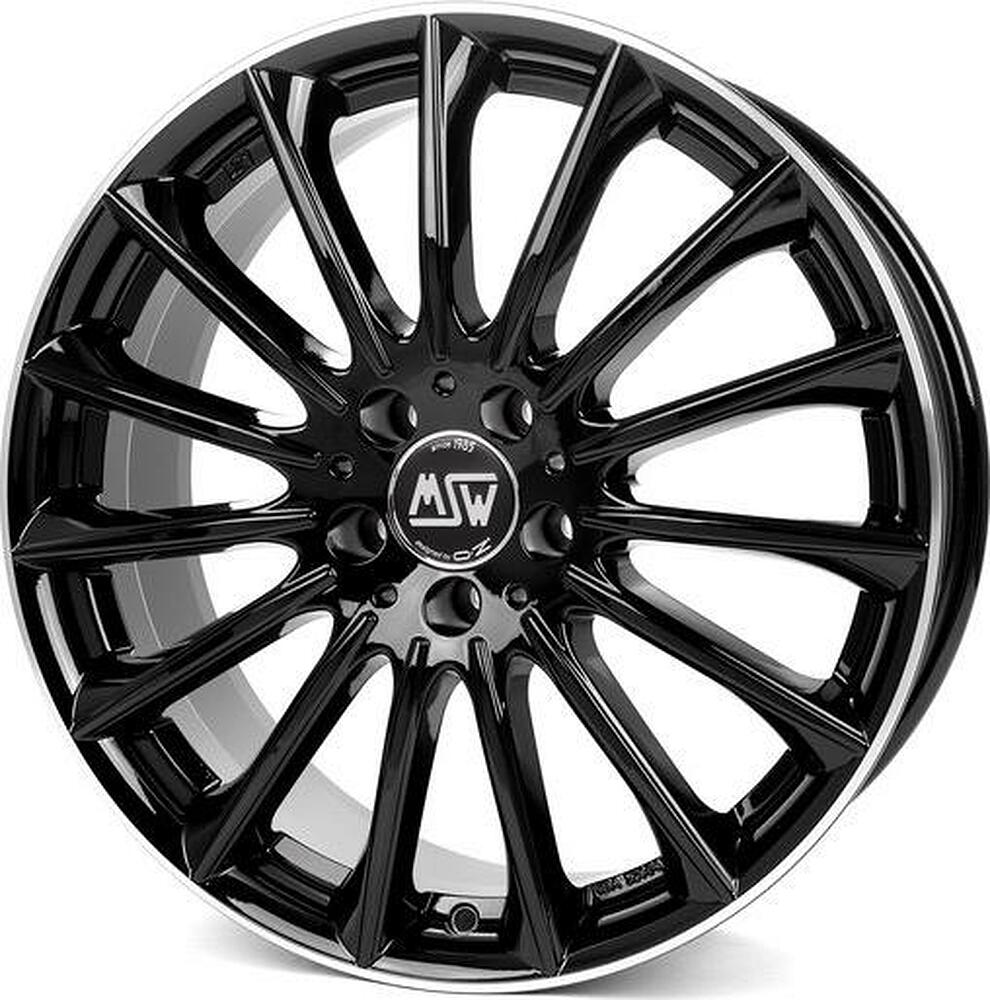 MSW 30 7.5x17 5x112 ET 35 Dia 73.0 Gloss Black+Diamond Lip