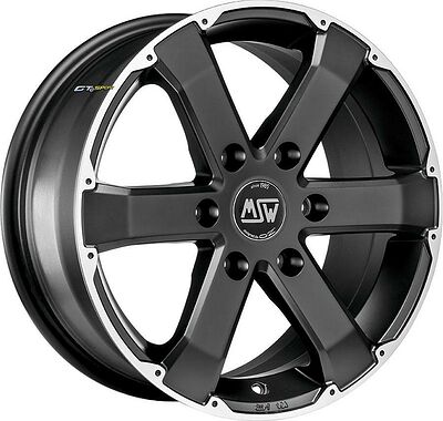 MSW 46 7.5x17 6x139.7 ET 40 Dia 92.3 BLACK FULL POLISHED