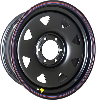 Off-Road-Wheels Тойота Ниссан (треуг. мелкий) 7x16 6x139.7 ET 30 Dia 110 Черный