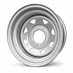 Off-Road-Wheels УАЗ треугольник мелкий 8x16 5x139.7 ET -19 Dia 110 серебристый