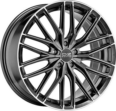 OZ Racing Gran Turismo HLT 9.5x20 5x112 ET 42 Dia 75 Star Graphite Diamond Lip