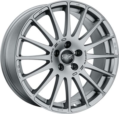 OZ Racing Superturismo GT 8x18 5x108 ET 40 Dia 75 Grigio Corsa + Blue