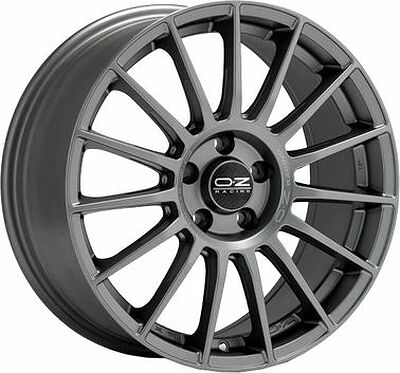 OZ Racing Superturismo LM 8x18 5x112 ET 48 Dia 75 Matt Graphite + Silver Lettering