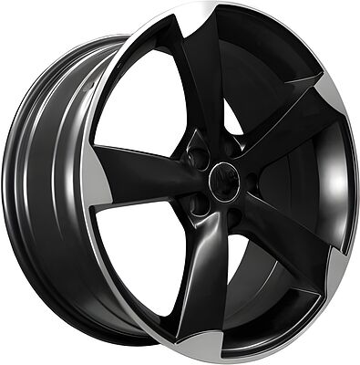 PDW 3006 8x19 5x112 ET 35 Dia 66 Flat Black Machine Face