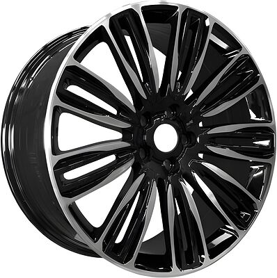 PDW 5312 9x21 5x120 ET 48 Dia 72 Gloss Black Machine Face