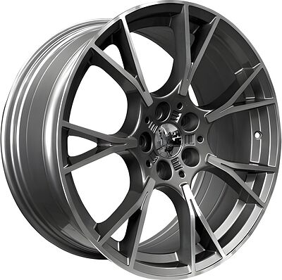 PDW 5407 8x19 5x120 ET 30 Dia 72 Gun Grey Machined Face