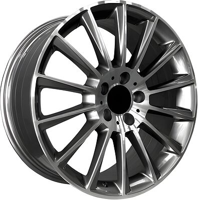 PDW 5459 8x18 5x112 ET 43 Dia 66 Grey Machine Face