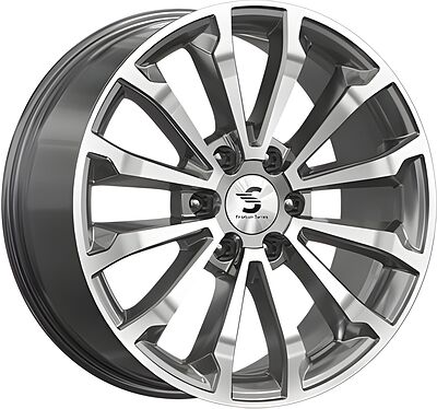 Premium Series КР006 (Land Cruiser Prado) 8.5x20 6x139.7 ET 25 Dia 106.1 Diamond Gloss Graphite