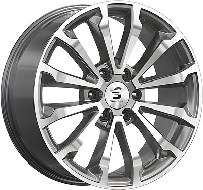 Premium Series КР006 Tank 500 8x20 6x139 ET 33 Dia 100 Diamond Gloss Graphite