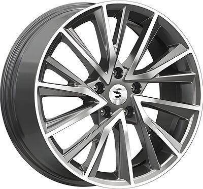 Premium Series КР010 Tiggo 8 Pro 7x18 5x108 ET 47 Dia 60 Diamond Gloss Graphite