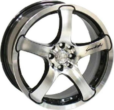Racing Wheels H-375 7x15 4x100 ET 42 Dia 73.1 BK F/P