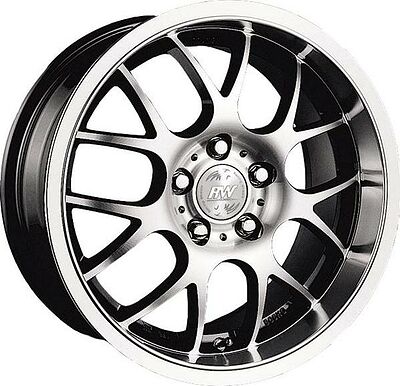 Racing Wheels H-252 7x15 4x114.3 ET 35 Dia 73.1 BK F/P