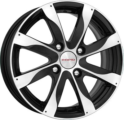 Rapid Джемини 5.5x14 4x100 ET 43 Dia 60.1 черный алмаз