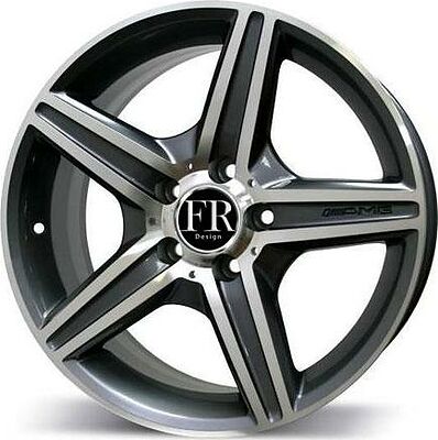 Replica FR019 8x17 5x112 ET 37 Dia 66.6 графит