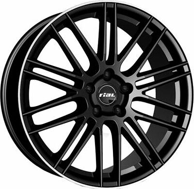 Rial Kibo 8x19 5x112 ET 45 Dia 70.1 Diamond Black Horn Polished