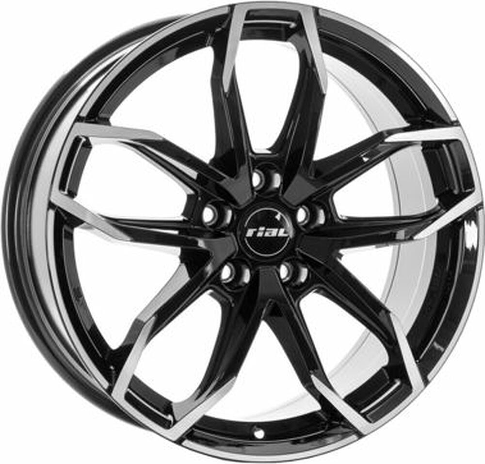 Rial Lucca 6.5x16 4x100 ET 46 Dia 54.1 Diamant black front polished