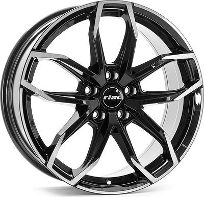 Rial Lucca 7.5x17 5x114.3 ET 45 Dia 70.1 Diamond Black