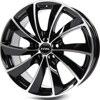 Rial Lugano 7.5x17 5x100 ET 36 Dia 63.3 Diamond Black