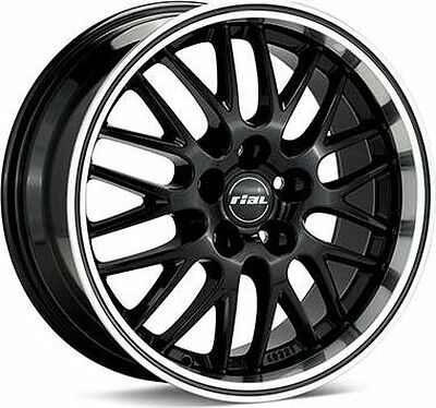 Rial Norano 8x17 5x100 ET 35 Dia 57.1 Diamont Black Lip Polished