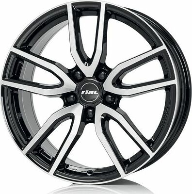 Rial Torino 8x19 5x108 ET 48 Dia 70.1 Diamond Black
