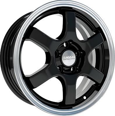 Скад Киото 6x15 4x100 ET 50 Dia 60.1 алмаз антрацит