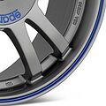 Sparco Rally 7.5x17 5x112 ET 45 Dia 73.1 MATT SILVER TECH BLU LIP