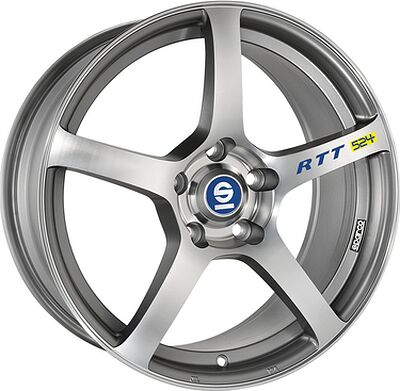 Sparco RTT524 8x17 5x114.3 ET 45 Dia 73.1 Matt Silver Tech D.C.