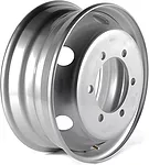 SRW 1957 6x17.5 6x222.25 ET 127 Dia 164 Silver