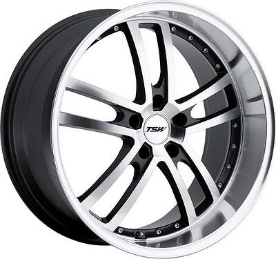 TSW Cadwell 8x18 5x114.3 ET 40 Dia 76 Gunmetal Mirror Cut Face Lip