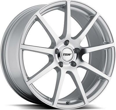 TSW Interlagos 8x18 5x112 ET 45 Dia 72 Silver Mirror Cut Face
