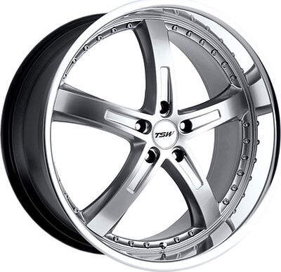 TSW Jarama 8x18 5x112 ET 45 Dia 72 Hyper Silver Mirror Cut Lip