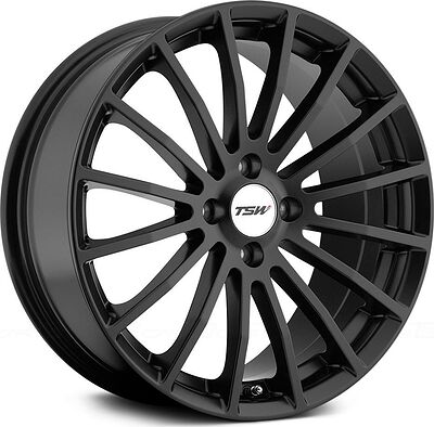 TSW Mallory 8x18 5x112 ET 45 Dia 72 black