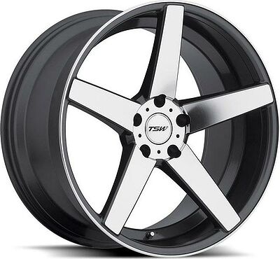 TSW Sochi 8.5x19 5x112 ET 32 Dia 72 Gunmetal Mirror Cut Face_Lipe