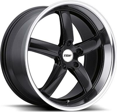 TSW Stowe 8x17 5x114.3 ET 40 Dia 76 Hyper Silver Mirror Cut Lip