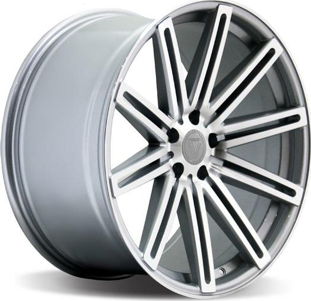 Vissol F-004 10x21 5x130 ET 45 Dia 84.1 silver_polished