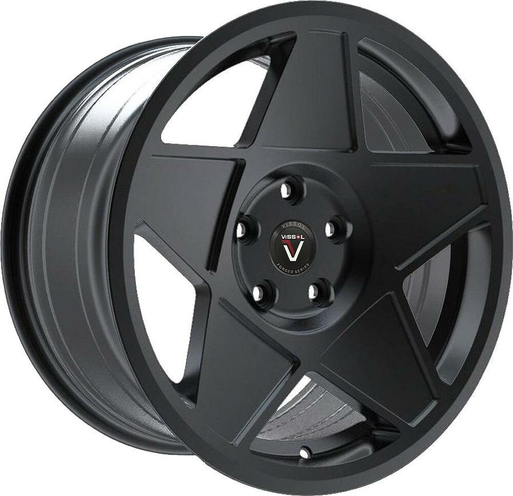 Vissol F-005 8.5x19 5x112 ET 32 Dia 66.6 satin-black