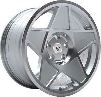 Vissol F-005 8.5x18 5x120 ET 38 Dia 74.1 silver-cut