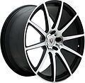 Vissol F-190 9x20 5x112 ET 32 Dia 66.6 black-with-machined-face