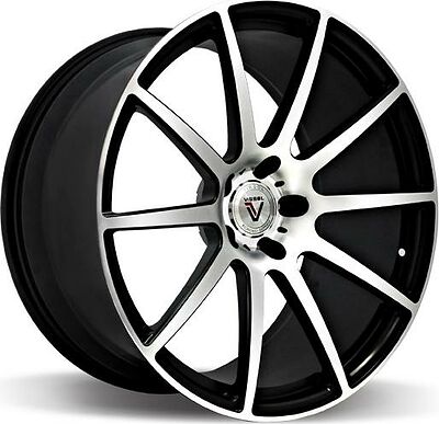 Vissol F-190 10.5x21 5x120 ET 33 Dia 74.1 matte-black-with-matte-polished